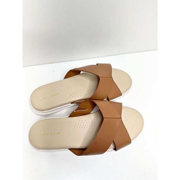 Cole Haan Sandals Womens Size 8.5B Grandpro Rally Criss Cross Slip On Slides - Picture 9 of 11